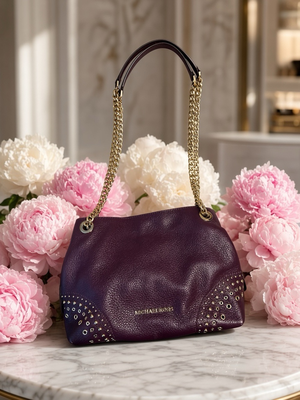 Michael Kors Jet Set Medium Chain Messenger Bag